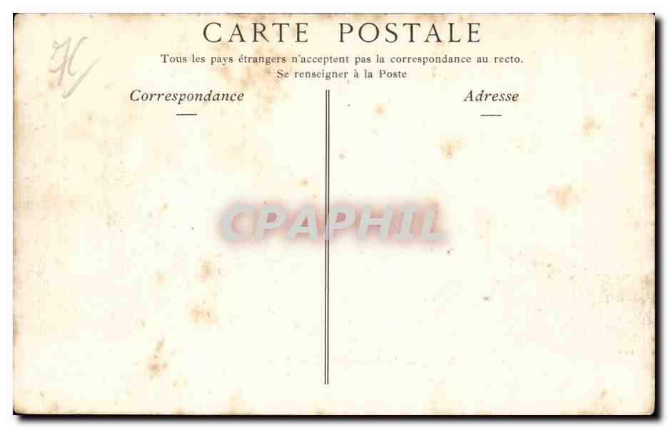 CPA Le Treport La promenade de la plage — Rückseite