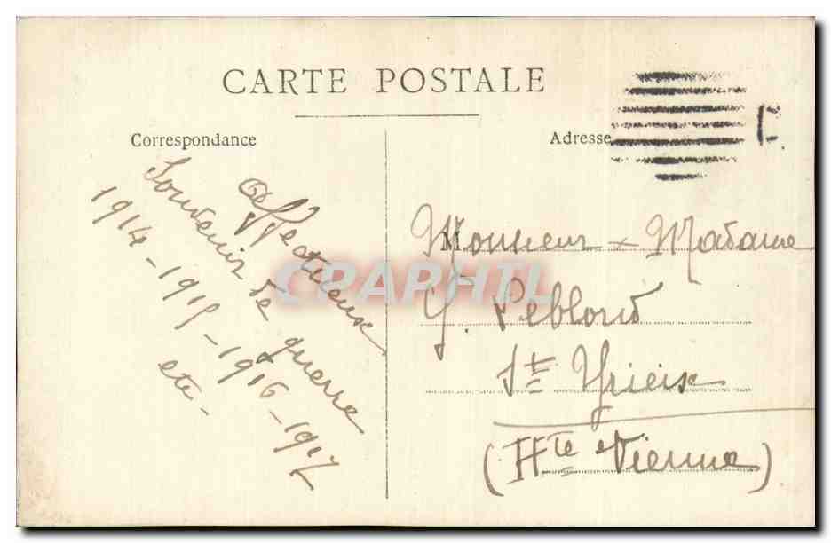 CPA Militaria Soldat officier — Rückseite