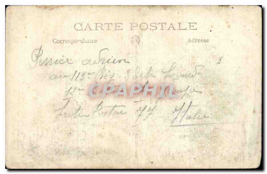 CPA CARTE PHOTO Militaria Soldat — Rückseite
