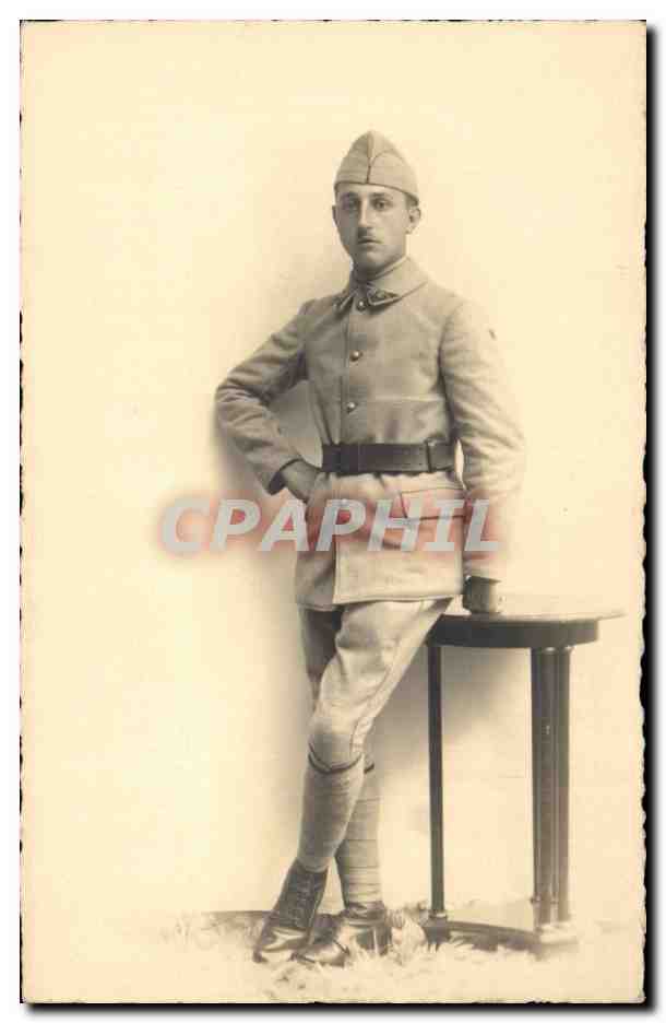 CPA CARTE PHOTO Militaria Soldat