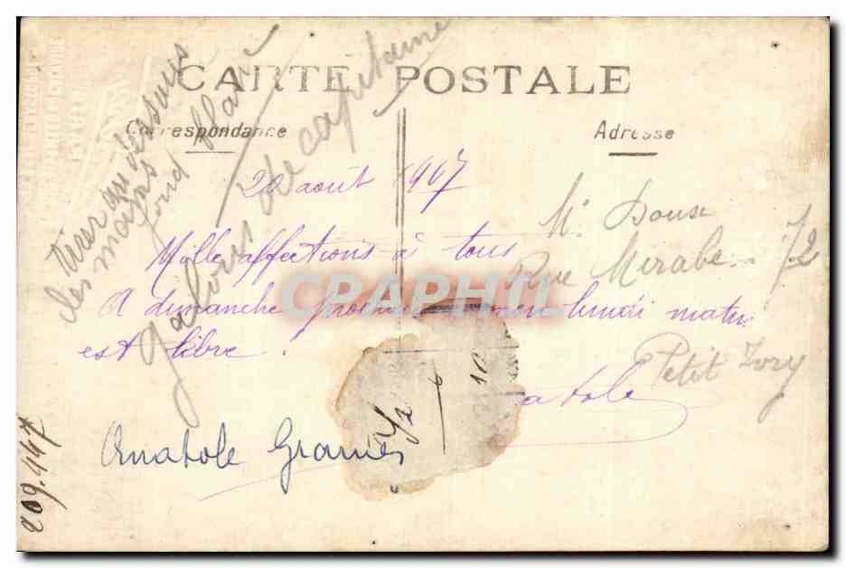 CPA CARTE PHOTO Militaria Soldat — Rückseite