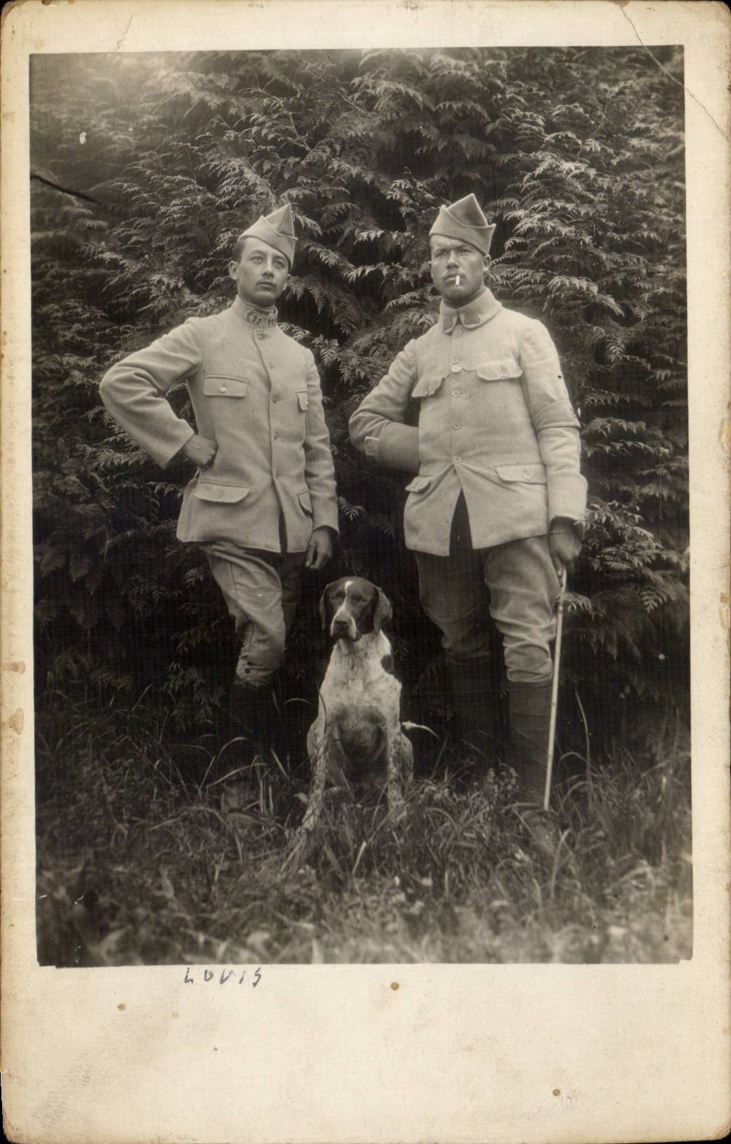 CPA CARTE PHOTO Militaria Soldat