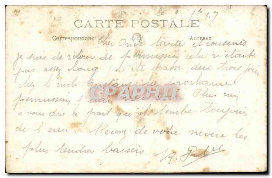 CPA Militaria Soldats  — Rückseite