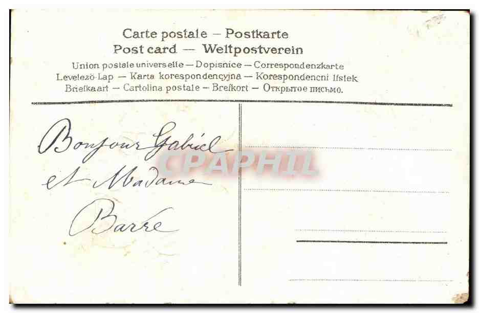 CPA Fantaisie Colombes Fleurs  — Rückseite