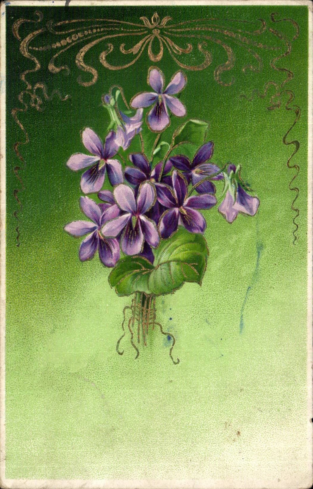 Bouquet de violettes — éditeur inconnu, n° de série non visible