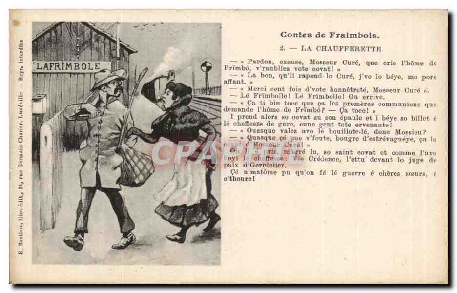 CPA Fantaisie Contes de Fraimbois La chaufferette
