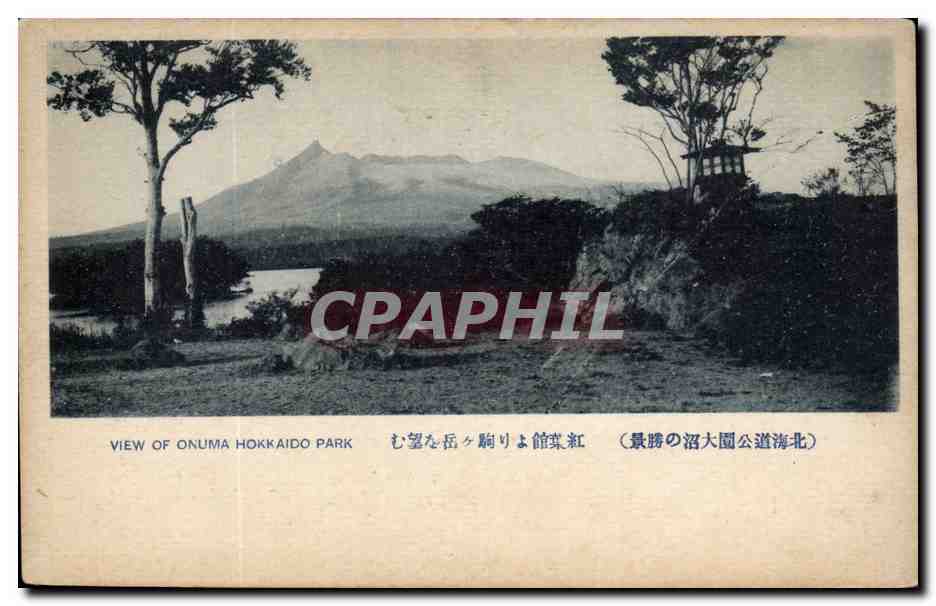 CPA Japon Japan Nippon View of Onuma Hokkaido Park