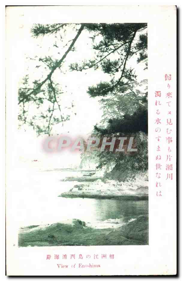 CPA Japon Japan Nippon View from Enoshina
