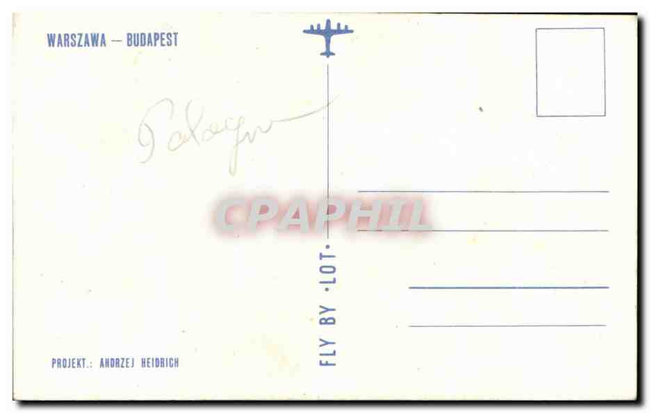 Voyage aérien Warszawa-Budapest — Polish Airlines — Rückseite
