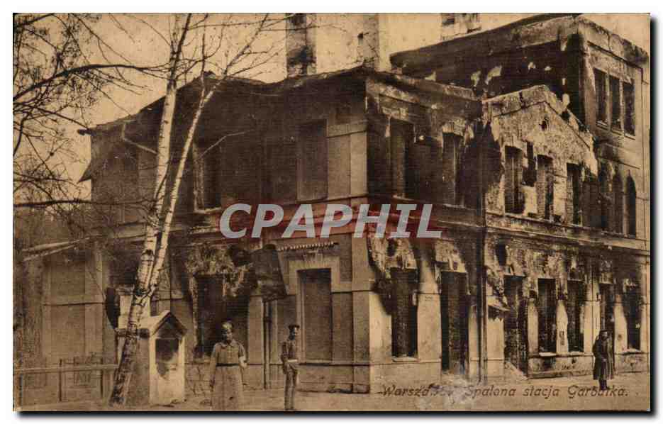 Warszawa - Spalona stacja Garbarka — éditeur A. J. Orzonszegi, n° 11