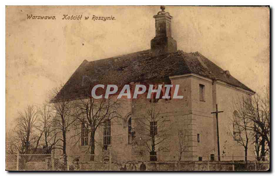Église de Roszynie — Warszawa — éditeur A. J. Ostrowski, n° 18