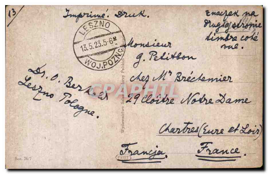 Pologne - Polen - Poland - Le Passage Fatal - Nieman 1812 Napoleon - CPA  — Rückseite