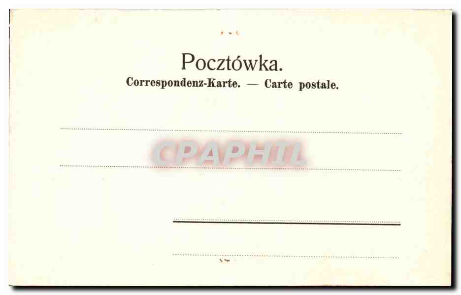 Pologne - Poland - Polen - Krakowie - CPA  — Rückseite