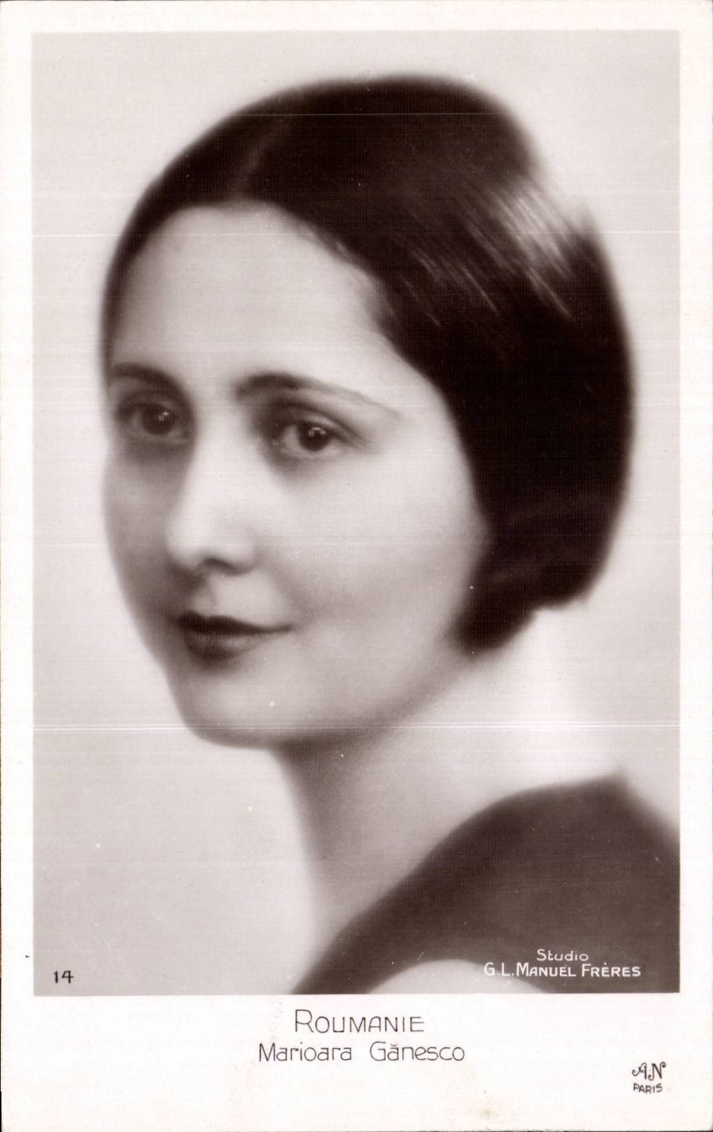 Roumanie Marioaa Ganesco Rumania Fantaisie - Femme - Woman with shiny black hair - CPA 