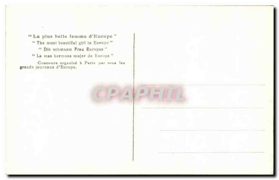 Roumanie Marioaa Ganesco Rumania Fantaisie - Femme - Woman with shiny black hair - CPA  — Verso