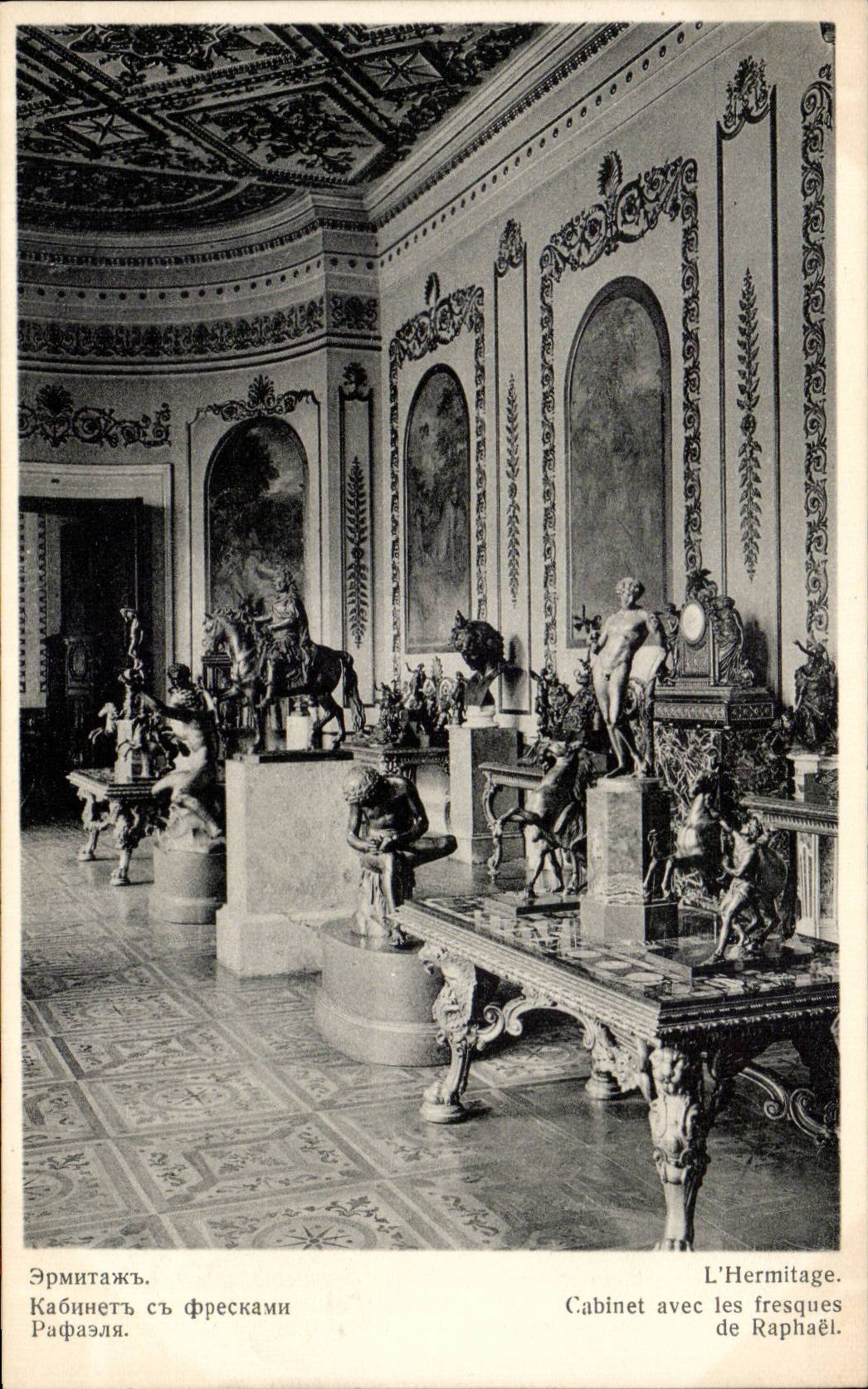 Russie - Russia - L'Hermitage - Cabinet avec les fresques de Raphael - CPA 