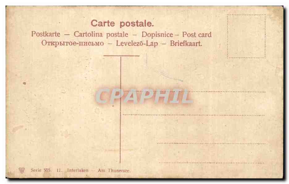 Russie - Russland - Russia - Vue Generale - CPA  — Rückseite