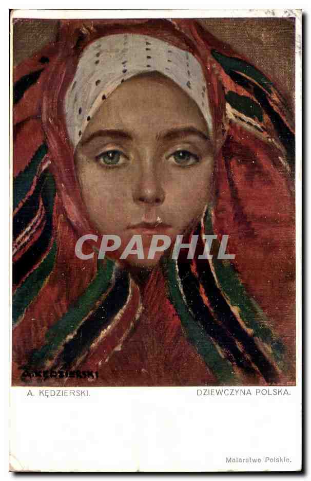 Pologne Poland - Femme - Folklore Kedzierski Dziwczyna Polska - CPA 