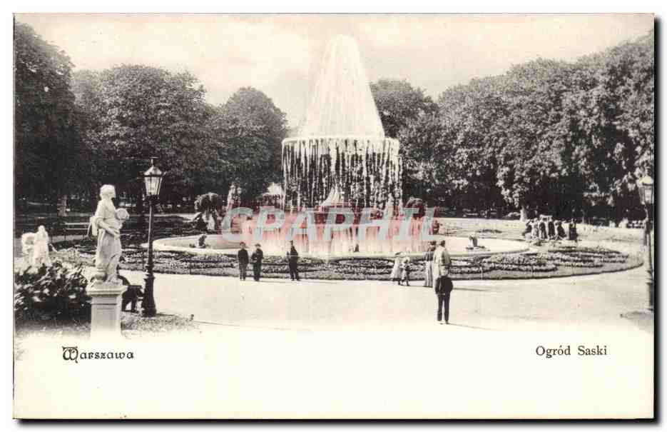 Pologne - Poland - Polen - Warszawa - Warsaw - Ogrod Saski - - CPA 