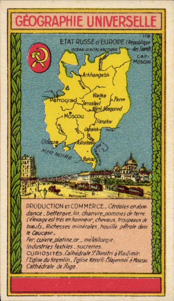 Russia - Russie - Russland - Geographie Universelle - CPA 