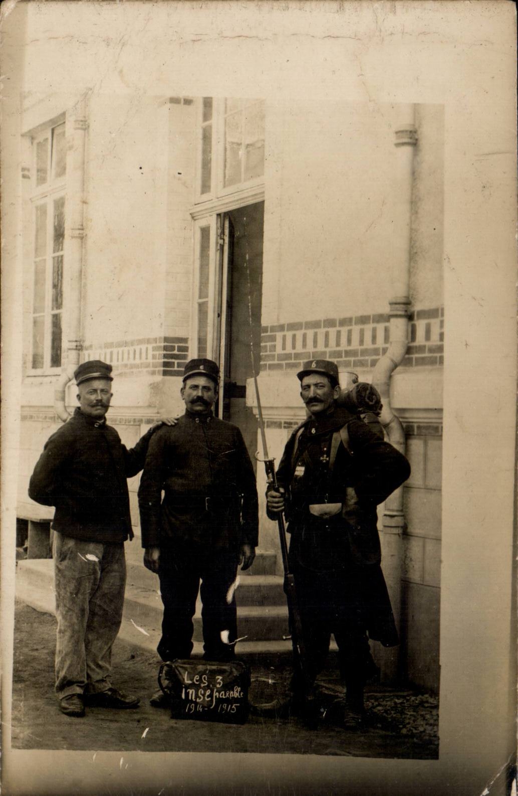Trois soldats de la Légion 3 Insehaseklt — 1914-1915 — R. Guillotinot, Borsyflug et C°, Paris
