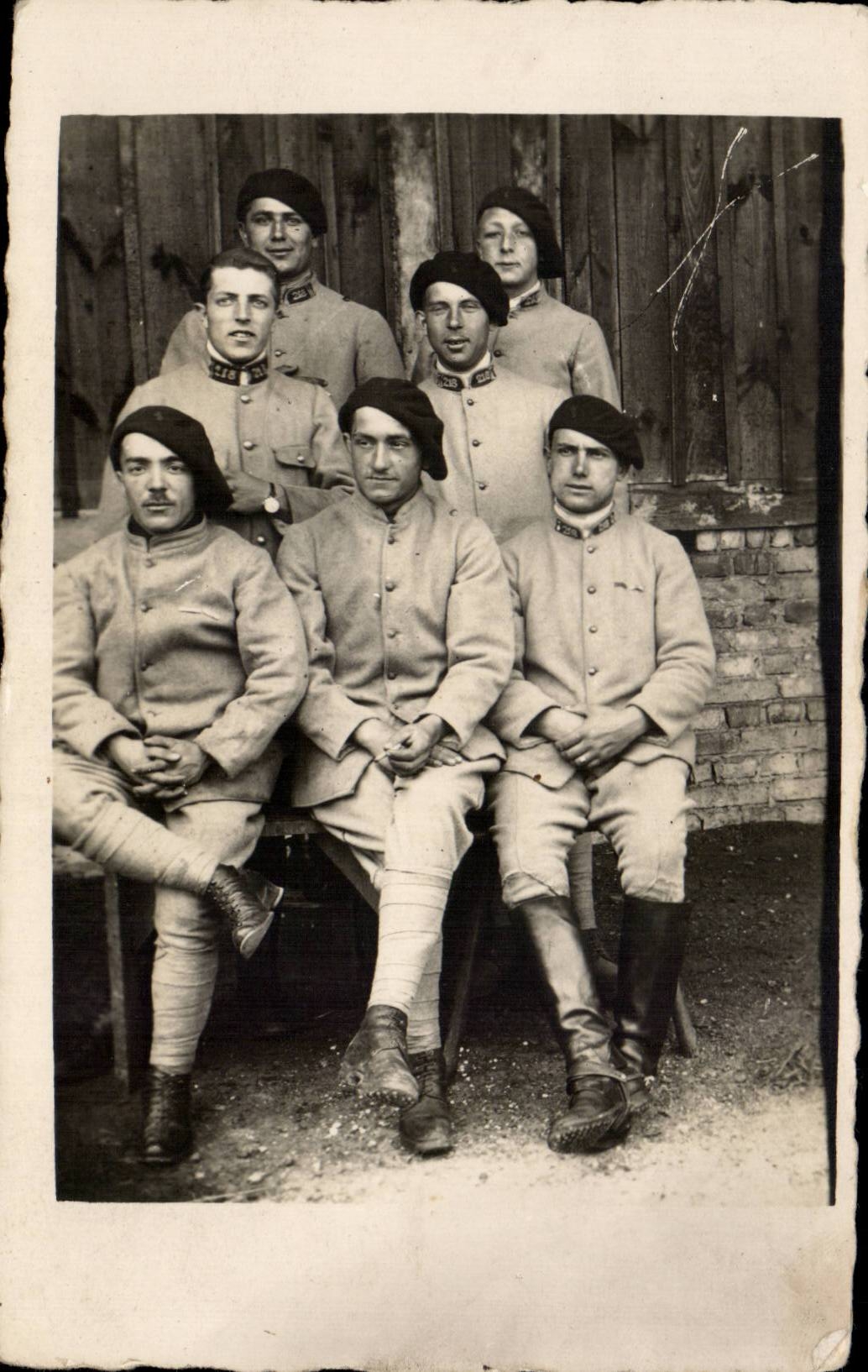 CARTE PHOTO Militaria Soldats Chasseurs
