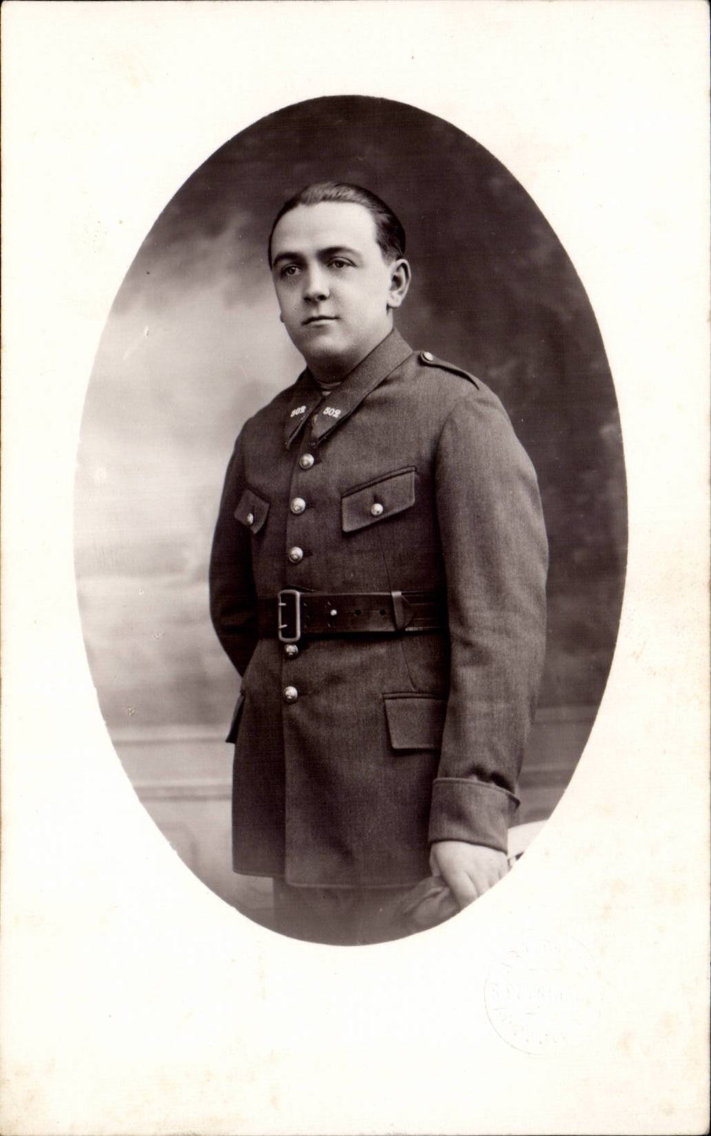 CARTE PHOTO Militaria Soldat 502eme RCC