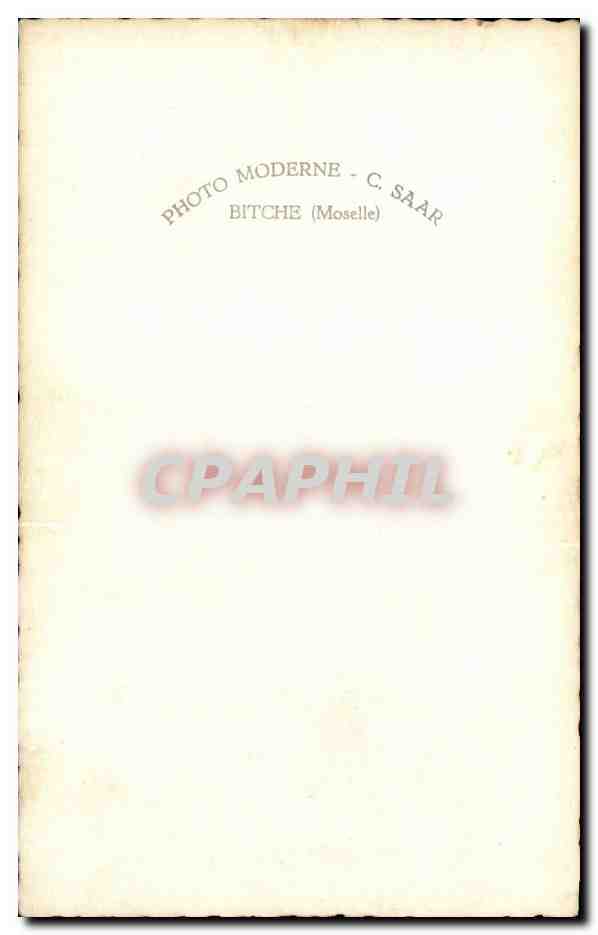 CARTE PHOTO Militaria Soldat — Rückseite