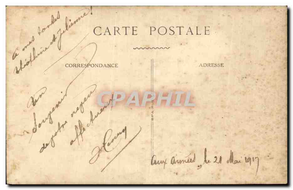 CARTE PHOTO Militaria Soldat — Rückseite