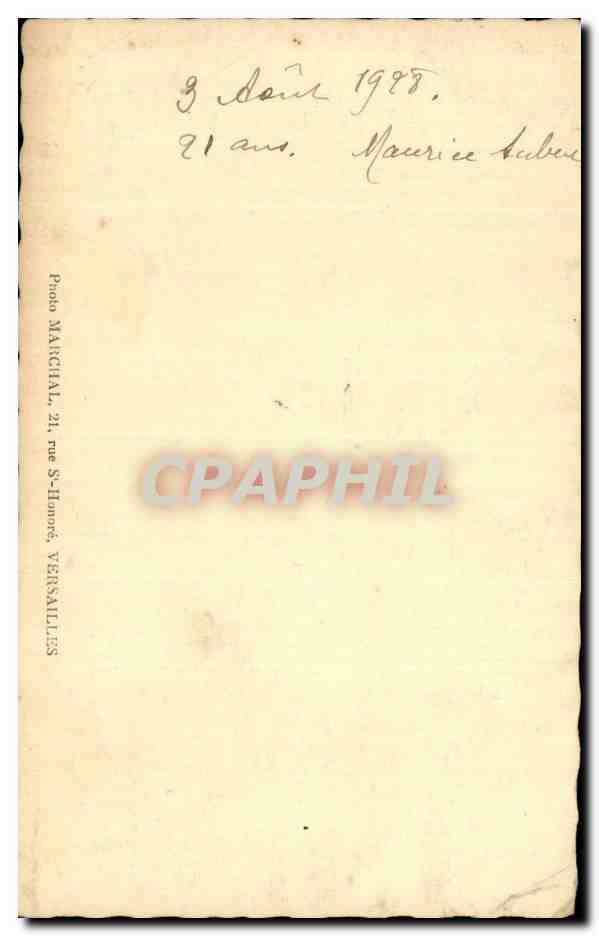 CARTE PHOTO Militaria Soldat — Rückseite