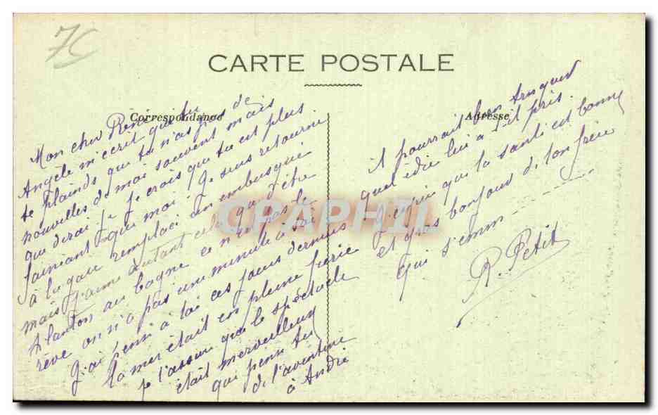 CPA Le Treport Le quai Francois 1er et le port — Rückseite