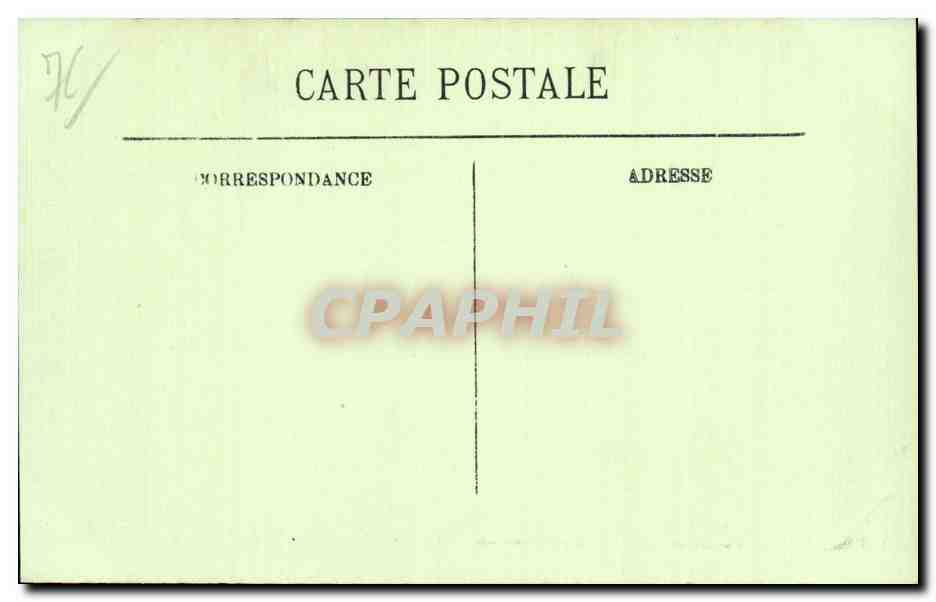 CPA Le Treport L'escalier des falaises — Rückseite