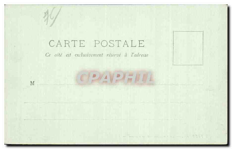 CPA Le Treport Le calvaire sur la falaise — Rückseite