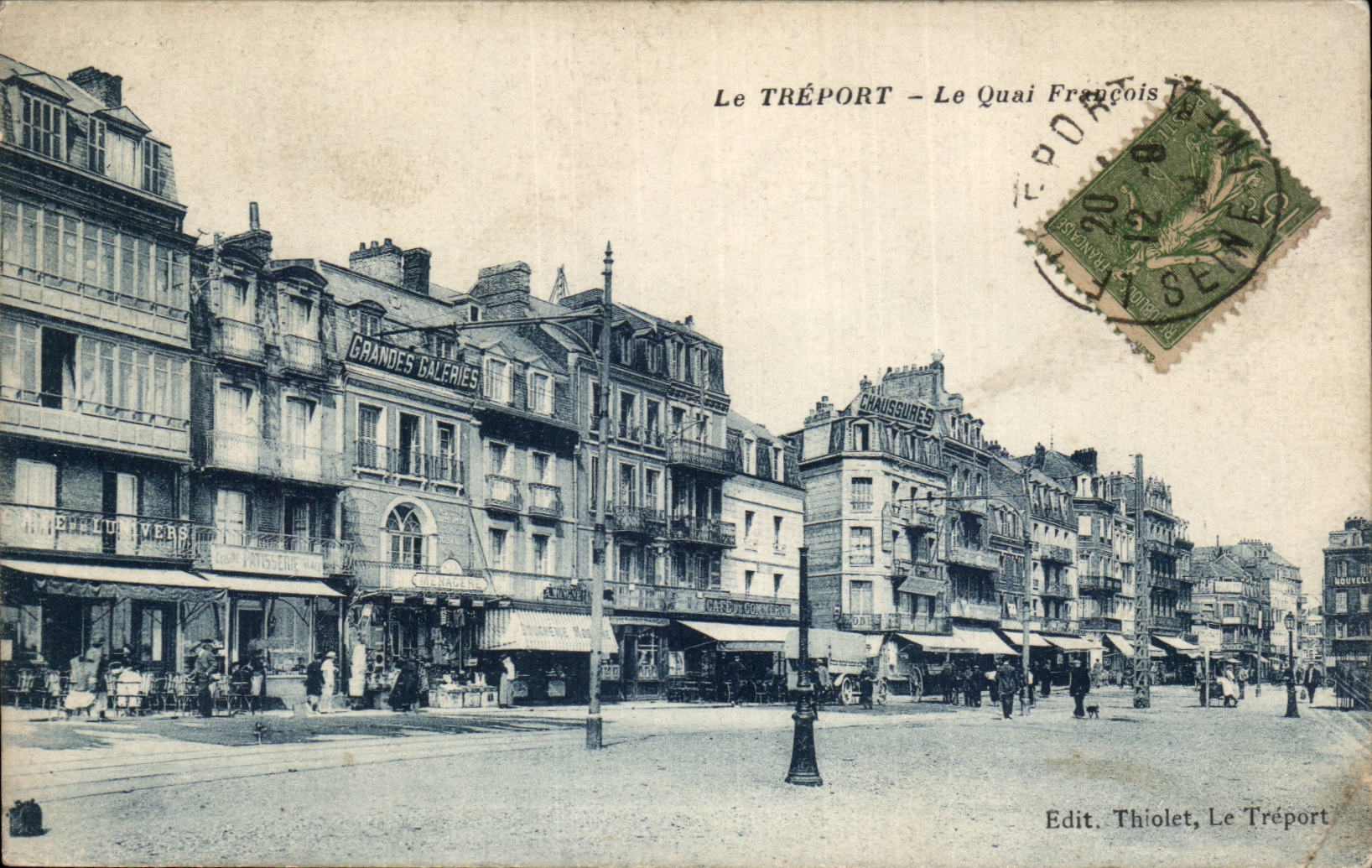 CPA Le Treport Le quai Francois 1er