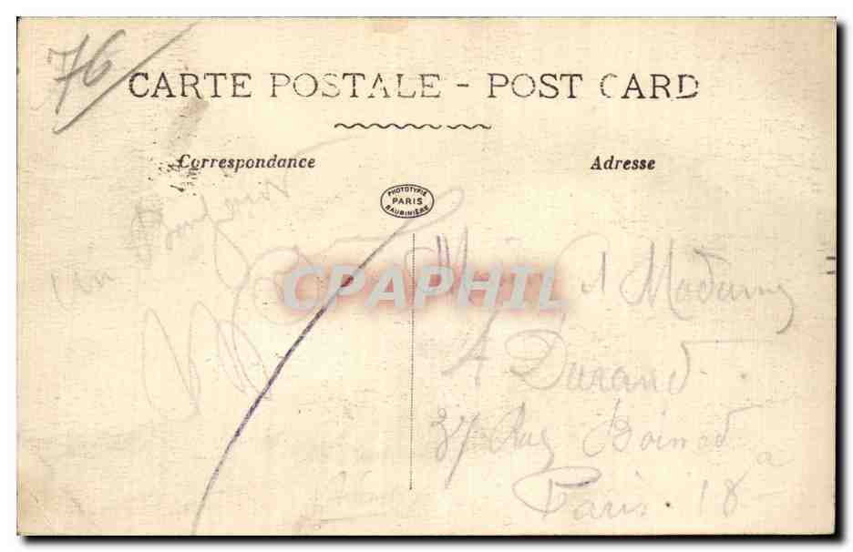 CPA Le Treport Le quai Francois 1er — Rückseite