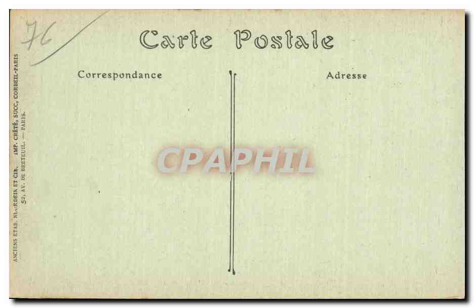 CPA Le Treport La jetee et l'entree du port  — Rückseite