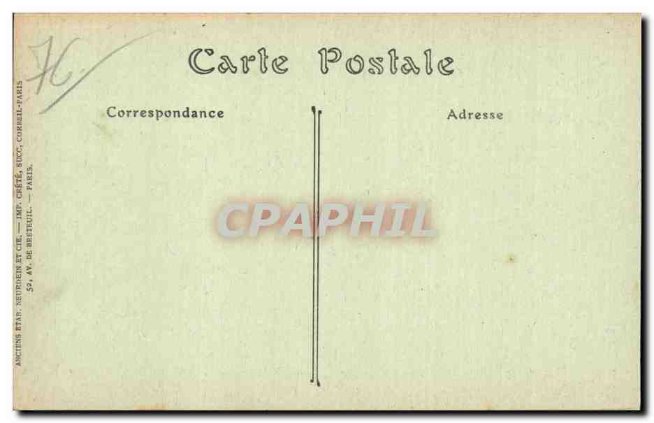 CPA Le Treport La jetee — Rückseite