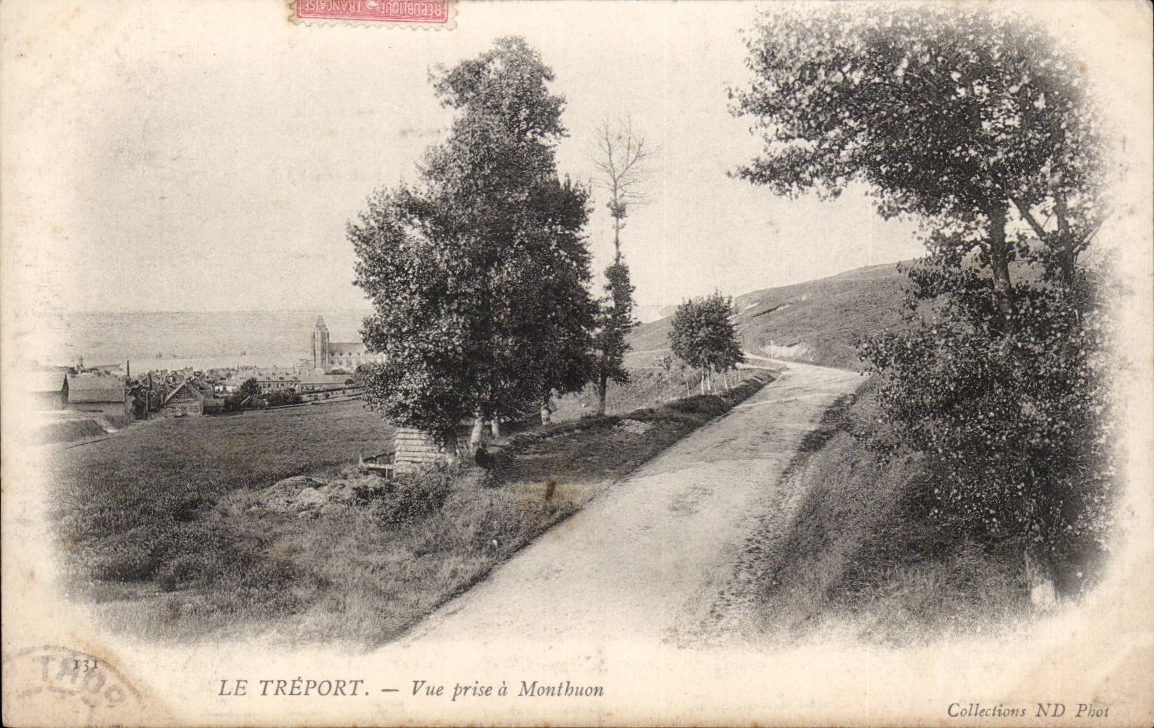 CPA Le Treport Vue prise a Montbrun