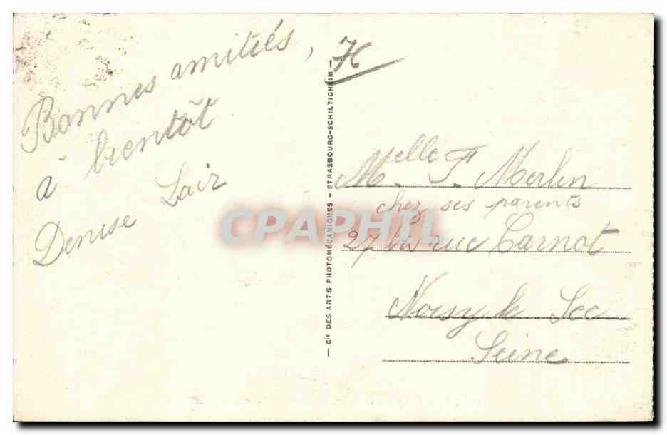 CPA Le Treport Quai Francois 1er et le port a maree haute — Rückseite