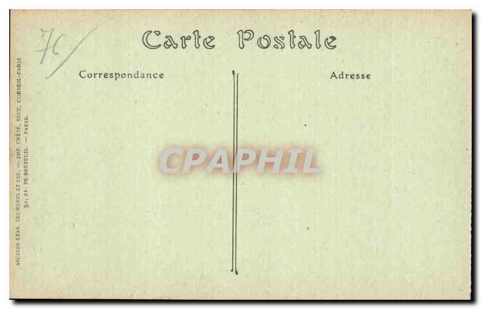 CPA Le Treport La promenade de la plage et le casino — Rückseite
