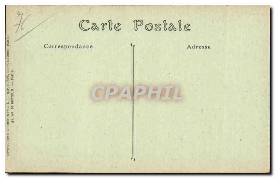 CPA Le Treport Le casino municipal — Rückseite