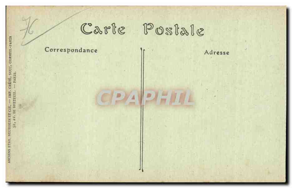 CPA Le Treport Vue sur le port prise du Musoir  — Rückseite