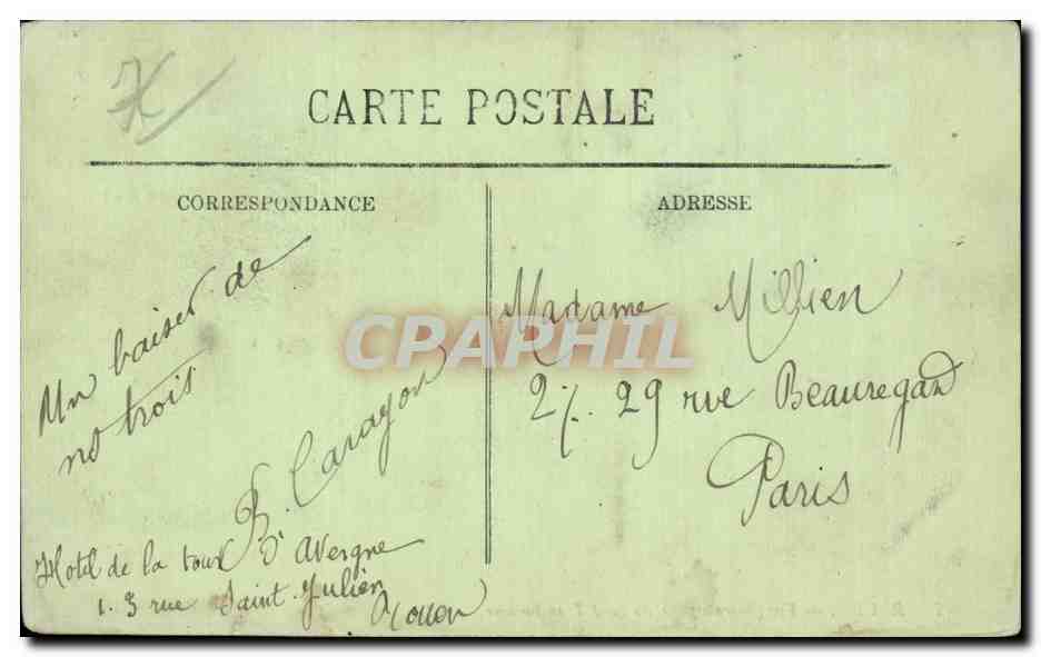 CPA Rouen Vue generale prise du transbordeur — Rückseite