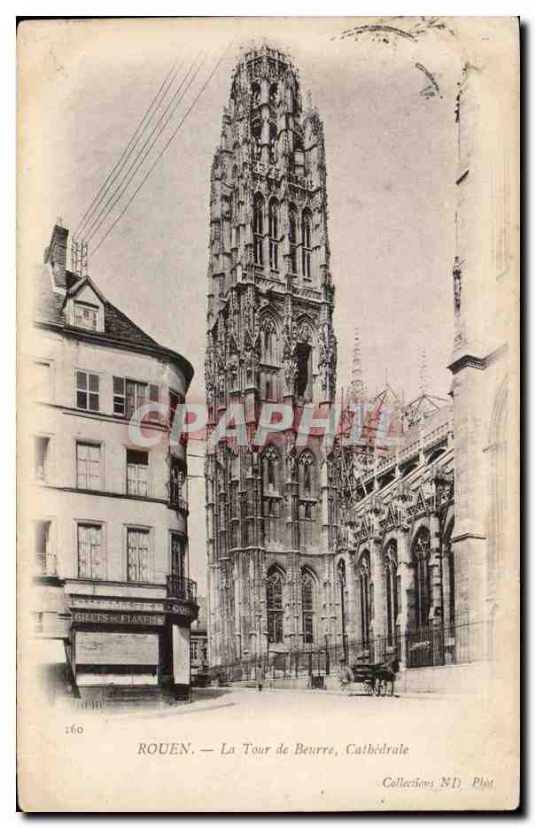 CPA Rouen La tour de Beurre cathedrale
