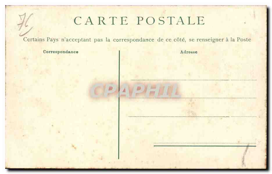 CPA Rouen Musee d'antiquites — Verso
