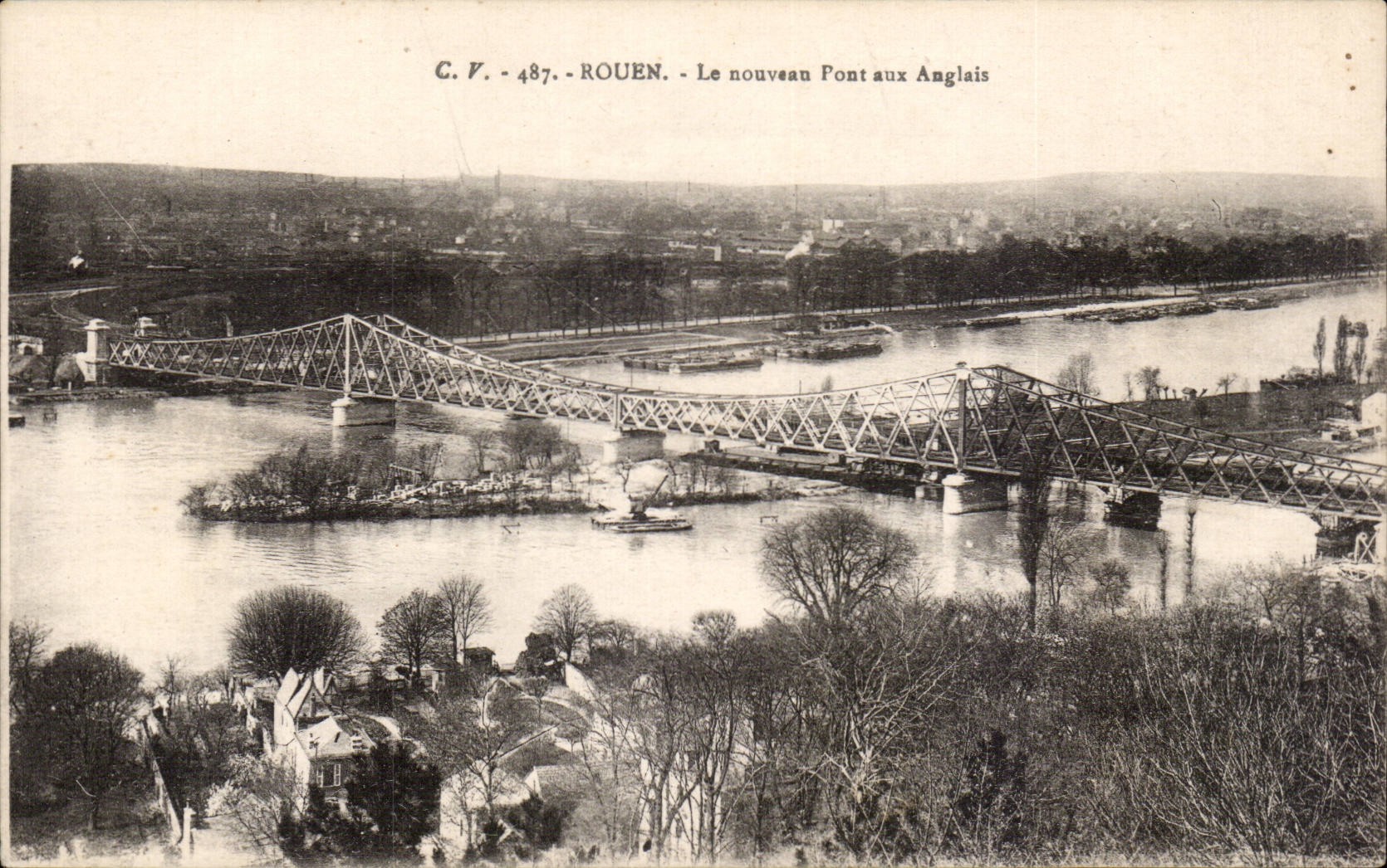 CPA Rouen Le nouveau pont aux anglais