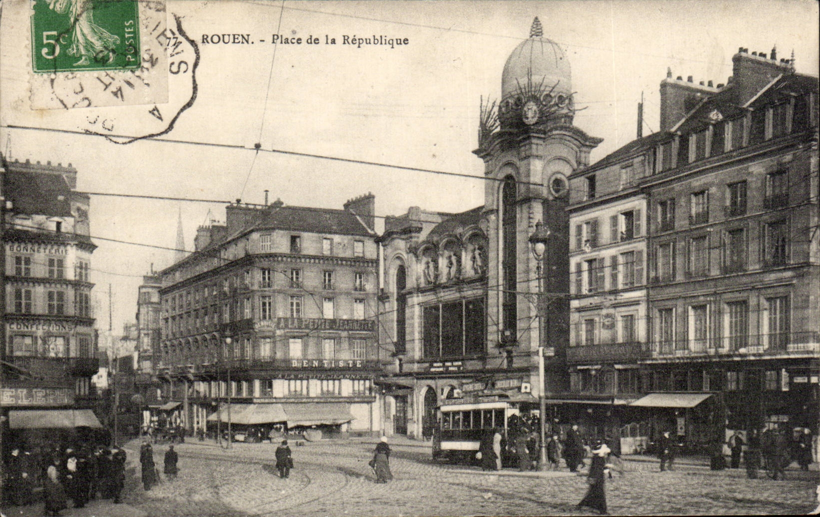 CPA Rouen Place de la Republique
