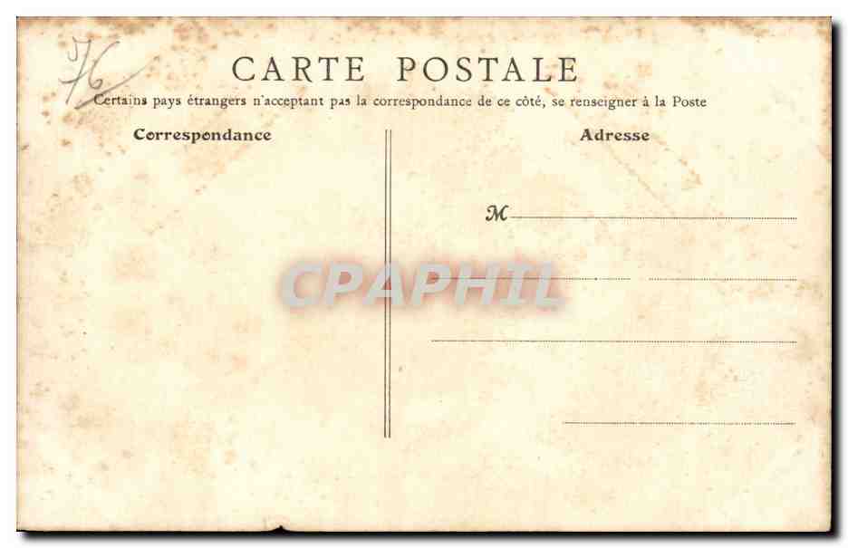 CPA Rouen Le quai et le pont Boieldieu — Verso