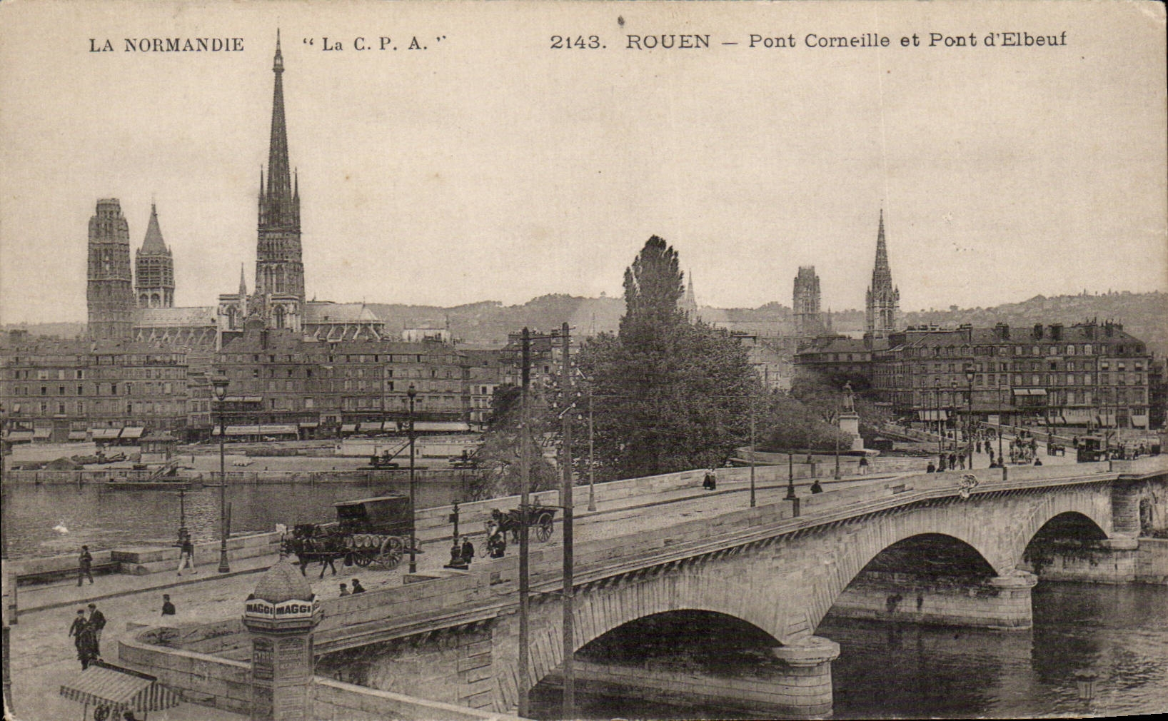 CPA Rouen Pont Corneille et pont d'Embeuf