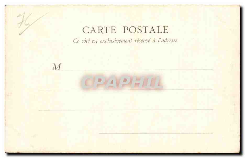 CPA Rouen Le musee de peinture — Verso